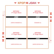 ATEEZ [Birthday] Japan 4th Single Album (8th. Oct. 2024)