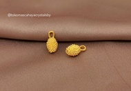 Charm Gelang Duren Emas Asli 24 karat Hongkong 999% - 24 Carat Pure Gold Durian Charm Bracelet Jewellery