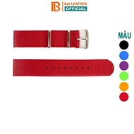 Dây đồng hồ nato vải dù D121 cỡ 18mm; 20mm, 22mm thoải mái đi trời mưa, lắp cho dây đeo đồng hồ dw r
