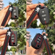Peugeot Car Key Cover For 308 3008 301 2008 508 4008 5008 408 Remote Control Silicone Cover Accessor