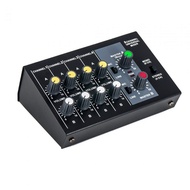 Audio Mixer 8 Channel Input Portable Line Mixer for Microphones Guitars Bars