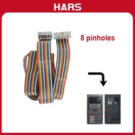 Hars 8 pinholes socket extension cable flat wire VFD control panel line jumper wire for variable fre