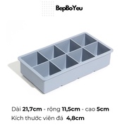 Khay làm đá silicon CAO CẤP KHAY TRỮ ĐÔNG ĐỒ ĂN DẶM có nắp đậy hàng loại 1 không chứa BPA BPS