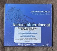 ซีดี Audiophile CD Jennifer Warnes - 20th Anniversary Famous Blue Raincoat The Song of Leonard Cohen