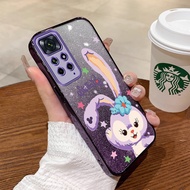 Casing Redmi note 11 4G Redmi note 11s Redmi note 11 pro 5G Cartoon cute Phone Case Silicone TPU Sparkling Plating Soft Shell Cover shockproof CASE