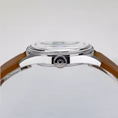 Octopus Kraken 38mm Pilot Watch Retro Stainless Steel PT5000 Movement Automatic Mechanical Wristwatc