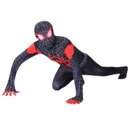 Miles Morales Costume SpiderMan Suit Kid / Adult Size Spider Tights Cosplay Bodysuit