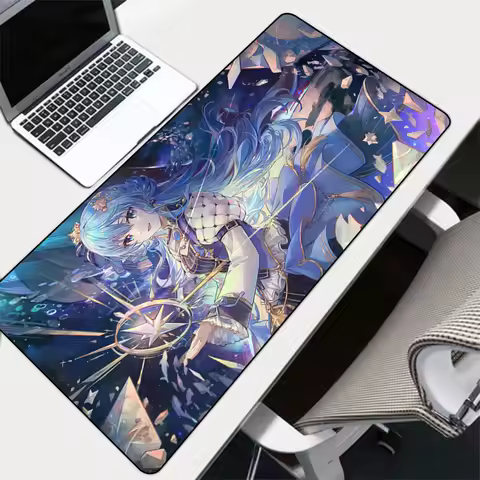 Large Mouse Pad Hoshimachi Suisei Anime Computer Notebook Mouse Mat Non-slip Keyboard Desk Pad Holol