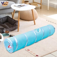 Perfk Cat Tunnel,Sturdy,Lightweight,Hideaway,Agility Training,Hideout with Peek Hole Play Tunnel Cat