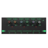 Headphone Amplifier 6 Channel Metal Stereo for Recording Room