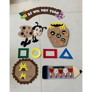 Fun set for children learning preschool math 3-4 years old stem TRAN THUY