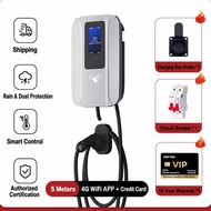 7KW 11KW 22KW AC EV Charger Wall Mounted  Pengecas Kenderaan Elektrik Type 2 Fast Charge Sesuai Semu