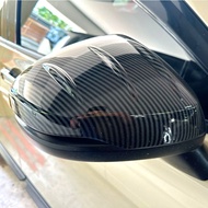 Car Accessories for Honda Vezel 2022-2025 Rearview Mirror Cover  Carbon Fiber Texture Auto Parts Sid