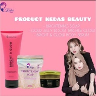 Kedas Beauty Paket 3In1 (Body Serum,Sabun,Goldjelly) | Kedas Beauty