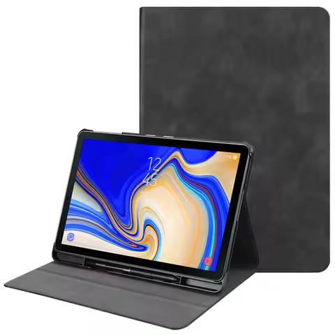 For Samsung Galaxy Tab S4 Case with Pencil Holder PU Leather Stand Magnetic Cover For Galaxy Tab S4 