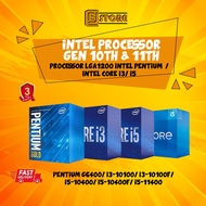 Intel Gen 10th &amp; 11th &amp;12th LGA1200 Processor (Intel G6400/ Intel Core i3-10100/ i3-10100F/i5-10400 / i5-10400F/i5-12400