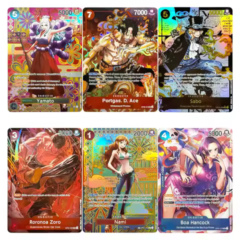 Proxy One Piece OPCG English Anime Version Game cards Portgas Roronoa Zoro Yamato Boa Hancock Sabo N
