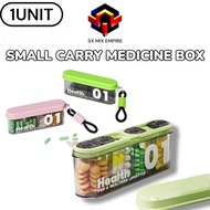 Portable Mini Travel Pill Box 7 Day Weekly Pill Organizer 4 Times A Day Tablet Capsule Storage Box