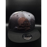 Cleveland Browns Black Ink Dye 2022 Sideline Snapback Hat