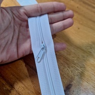 ZIPPER WHITE NO.3 PER YARD(1 YARD W/ 1 FREE SLIDER NO.3)