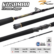Fishing rod Jigging Overhead Team Kamikaze KUSUMAM XTREME JIGGER 411HD PE 5-8 Jig Max 550gr 1 piece 