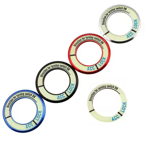 Luminous Car Ignition Switch Key Hole Ring Sticker Cover for Chevrolet Cruze Aveo Lacetti Niva Spark