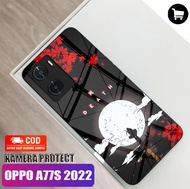 Softcase Glass Kaca Trendi For Oppo A77S 2022 anime karakter Terbaru [Kamera Protect] - IC17- casing