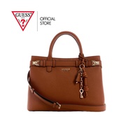 GUESS กระเป๋า รุ่น BG854607 GREGORIA LRG GFRIEND SATCHEL SATCHEL สีน้ำตาล