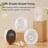 Hands-free Double Electric Breast Pump With 210ml Collection Cups Wearable Breast Pump Silent Portab