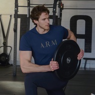 andar Men's Airy Fit A.R.M Athletic Fit Short Sleeve