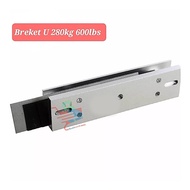 U Bracket Magnetic Lock 280kg 600lbs Bracket U Solution Bracket/