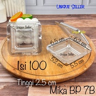 [Contents 100] Mika 7B 7 B BP Size 6.5x6.5x2.5 Mika Cake Klepon Bika Ambon Sweet Jentik Brownies Moc