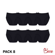 Bme กางเกงในรุ่น ME7075 (แพ็ก8ตัว สีเดียวกันทั้งแพ็ก) สีดำ สีนู้ด