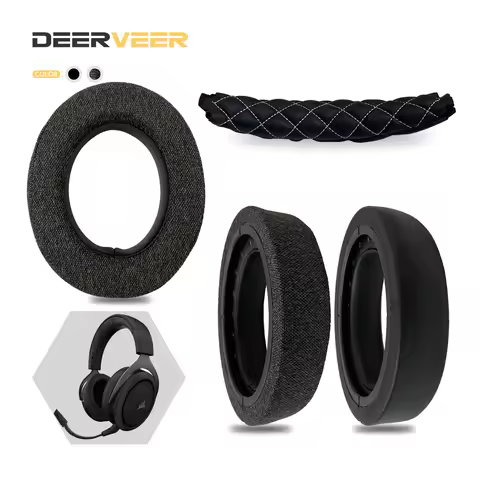 DEERVEER Replacement Earpad For Corsair HS50 HS60 HS70 Headphones Memory Foam Ear Cushions Earmuffs