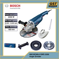Bosch 7" GWS 2200 Angle Grinder 2200W M14 Mesin Elektrik Pengisar Sudut Pemotong Besi Mesin 06018C00