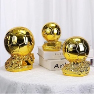 15/20/25cm Golden Ballon Football Excellent Player Award Competition Honor Reward Spherical Trophy G