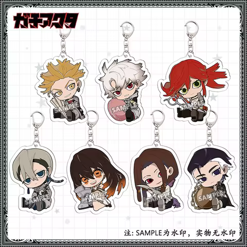 GACHIAKUTA Rudo Enji Cosplay Costumes Key Chain Anime Keychain Accessories Pendant Gift Christmas Ha