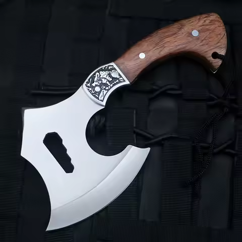 Outdoor Axe Multi functional Car mounted Rescue Fire Axe Woodcutting Axe Portable Hand Axe Bone Cutt