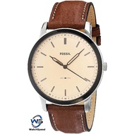 Fossil FS5619 Quartz The Minimalist Three-Hand Analog Silver Tone Stainless Steel Case Leather Men's Watch
