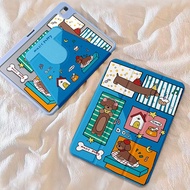 เคสiPadหมุน 360° Air7 Air6 Gen10 ที่ใส่ปากกา ดัชชุนด์ เคส iPad Gen11 Air5 Gen9 Pro11 2024 Air6/7 13 