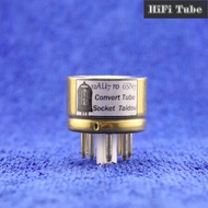 One Gold plated 12AU7 ECC82 [TO] 6SN7 5692 6N8P Vacuum tube convert socket HIFI
