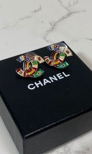 Vintage Chanel earrings 2003's 國旗限量版耳環