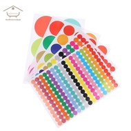 Sun 10 Sheets Polka Circle Office Classroom Party Decoration Toys Diary Decoration Marking Sticker 6