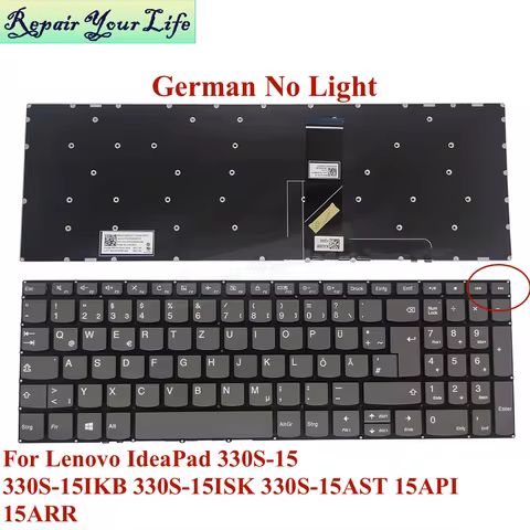 German Italian Latin Laptop Keyboard for Lenovo IdeaPad 330S-15 V330-15 15IKB 15ISK 330S-15AST 15API