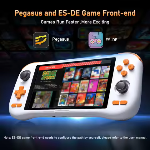 KINHANK K56 Handheld Game Console 5.5'' Touch Screen 50 Emulators for PS1/PSP/DC/SS Android 14 5000m