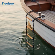 [Koolsoo] Marine Safety Ladder Flexible Rope Ladder for Boat Rope Boarding Step Watercraft Dock Acce