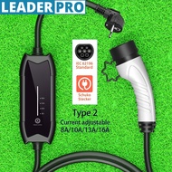 Type2 Portable EV Charger 16A 3.5KW Electric Vehicle Charger Multiple Protections Car Charging Stati