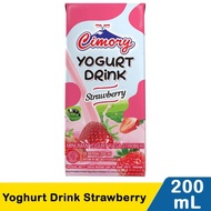 cimory yogurt drink 200 ml susu kotak - strawberry