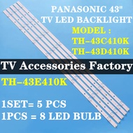 NEW 1 SET TH-43C410K TH-43D410K TH-43E410K PANASONIC 43" LED TV BACKLIGHT TH-43D410 TH-43E410 TH-43C