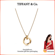 (New) Womens Fashion Necklace Gold plated T Series Circle Necklace Small Valentines Day holiday gift